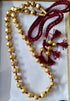 Goldplated Wax Carved Necklace